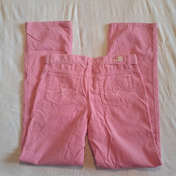 Lilly Pulitzer girls size 12 pink corduroy pants - Picture 3 of 6